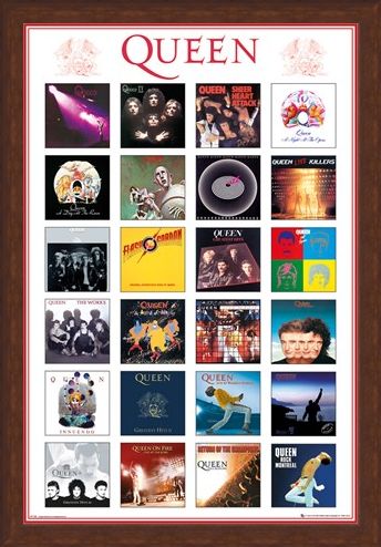 Framed Framed Album Covers - Queen