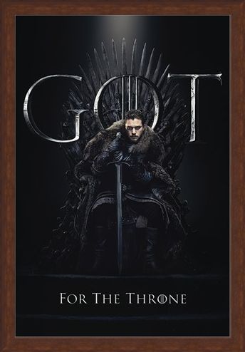 Framed Framed Jon For The Throne - Game Of Thrones