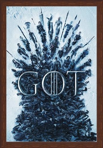 Framed Framed Throne Of The Dead - Game Of Thrones