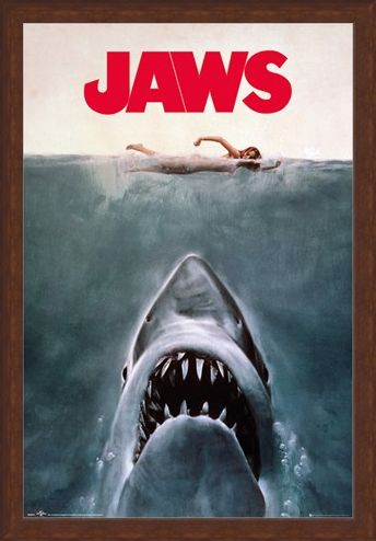 Framed Framed Jaws - Steven Spielberg