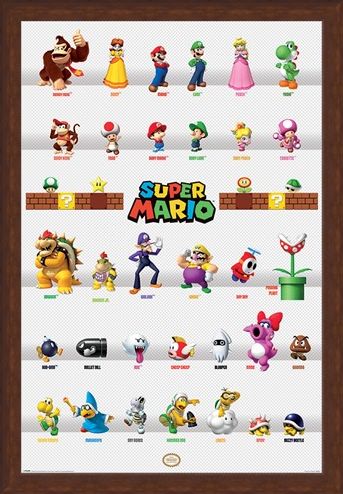Framed Framed Character Parade - Super Mario