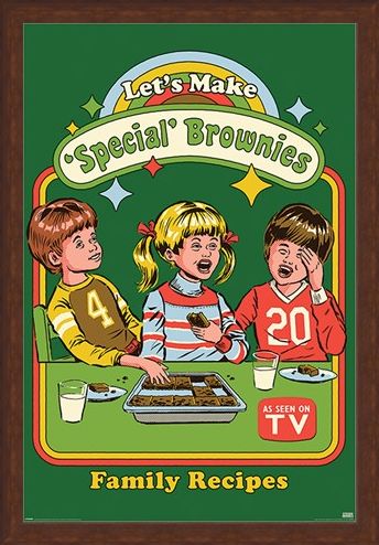 Framed Framed Let's Make Special Brownies - Steven Rhodes