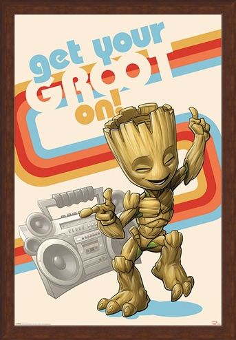 Framed Framed Get Your Groot On - Guardians Of The Galaxy