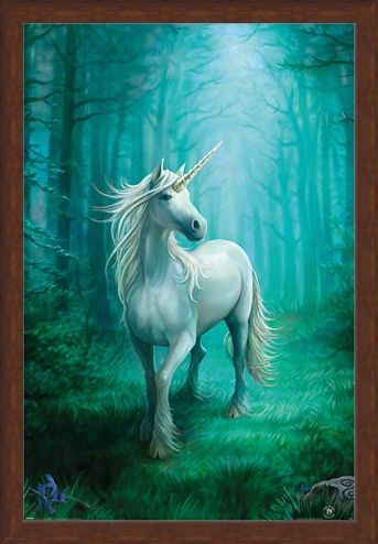 Framed Framed Forest Unicorn - Anne Stokes