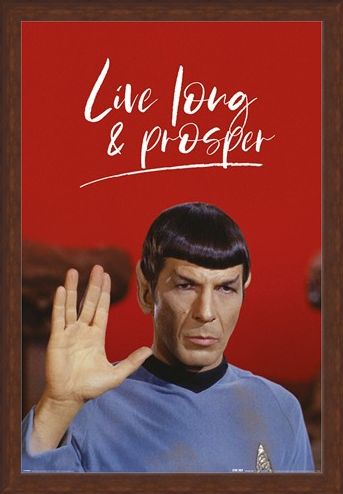 Framed Framed Live Long And Prosper - Star Trek