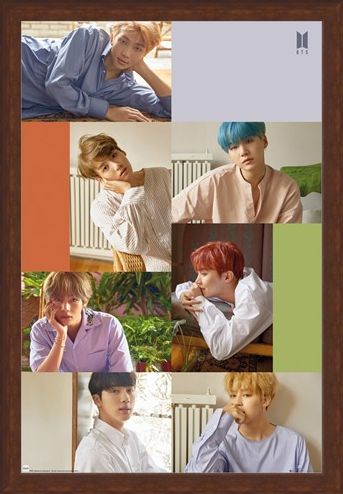 Framed Framed Group Collage - BTS K-Pop