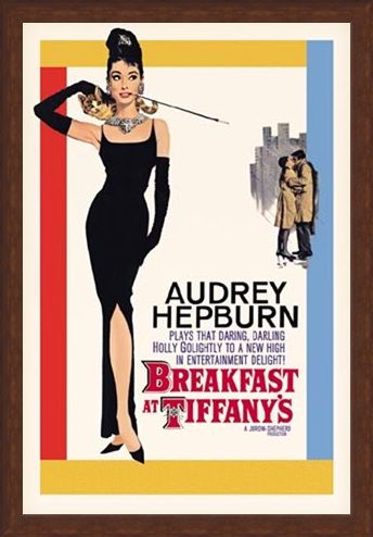 Framed Framed Audrey Hepburn stars in Breakfast at Tiffany's - Breakfast at Tiffany's