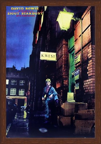 Framed Framed Ziggy Stardust Album Cover - David Bowie
