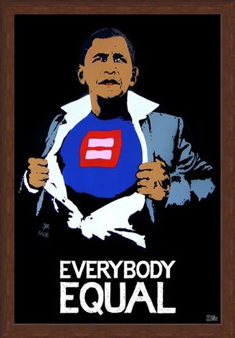 Framed Framed Everybody Equal - Obama
