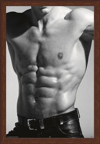 Framed Framed Tantalising Torso - Buff in Black and White