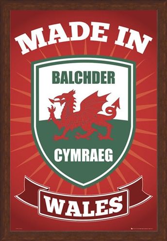 Framed Framed Made in Wales - Welsh Pride