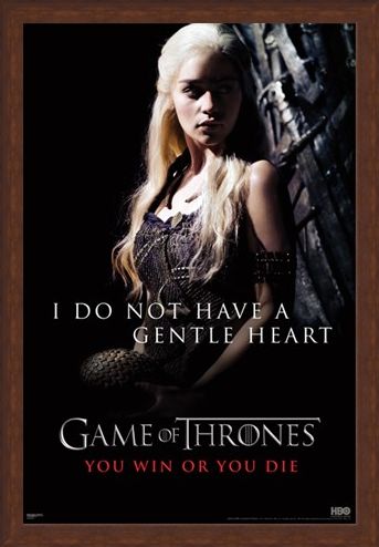 Framed Framed I Do Not Have A Gentle Heart - Game of Thrones
