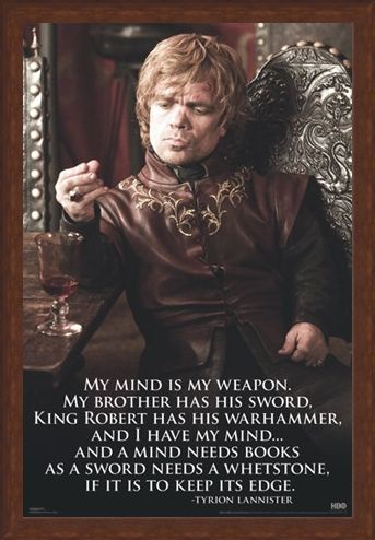 Framed Framed My Mind Is My Weapon - Game of Thrones
