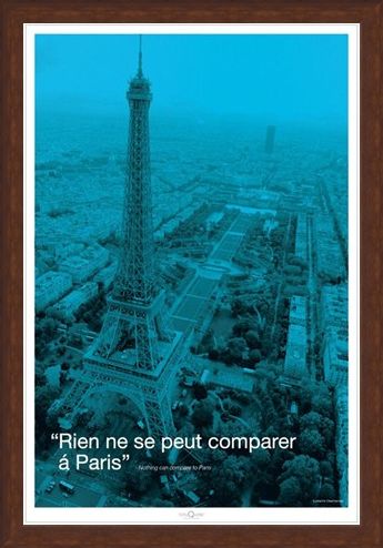 Framed Framed Nothing can compare to Paris - Eiffel Tower