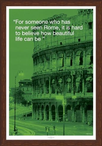Framed Framed Beautiful Life - Rome