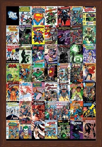 Framed Framed The World's Greatest Super Heroes - DC Comics Montage