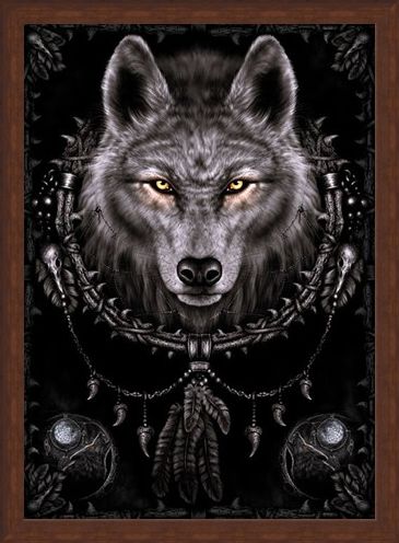 Framed Framed Wolf Dreams - Spiral