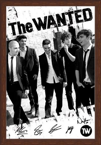 Framed Framed Boys in Black and White - The Wanted