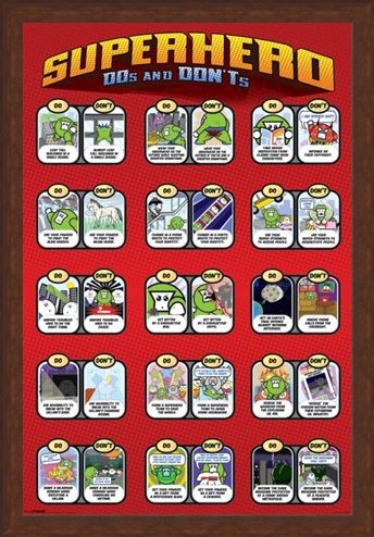 Framed Framed Superhero Do's and Don'ts - Rules of a Hero