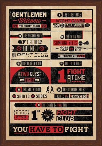 Framed Framed The First Rule of Fight Club... - Fight Club