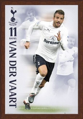 Framed Framed Rafael Van Der Vaart - Tottenham Hotspur Football Club