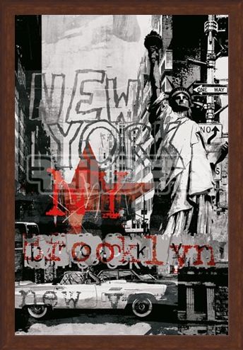 Framed Framed New York Collage 3 - New York City
