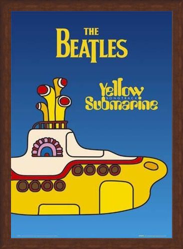 Framed Framed Yellow Submarine - The Beatles