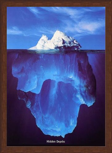 Framed Framed Iceberg - Hidden Depths