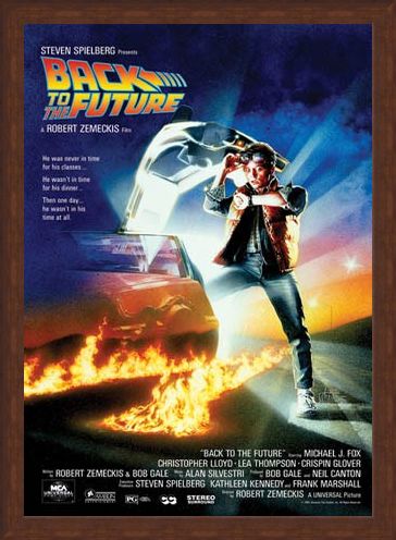 Framed Framed Back to the Future Movie Score - Back to the Future
