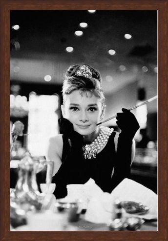 Framed Framed Audrey Hepburn is Holly Golightly - Breakfast at Tiffany's