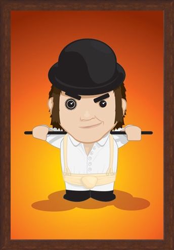 Framed Framed Cartoon Alex - A Clockwork Orange
