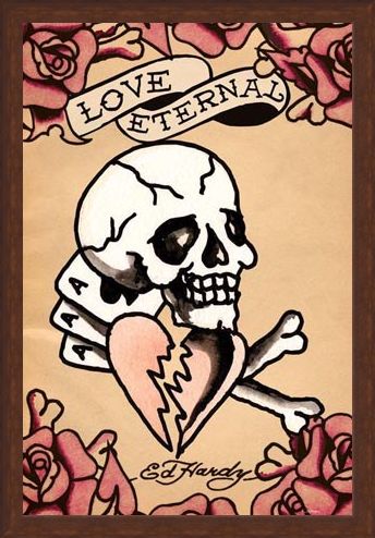 Framed Framed Love Eternal - Ed Hardy