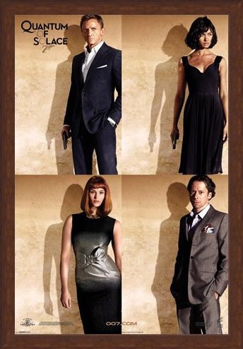 Framed Framed Bond Stars - Quantum Of Solace