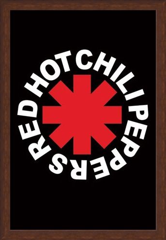 Framed Framed RHCP Logo - Red Hot Chilli Peppers