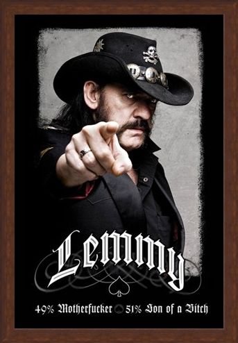 Framed Framed The founding father of Motorhead - Lemmy
