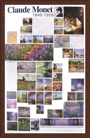 Framed Framed The Life Of - Claude Monet