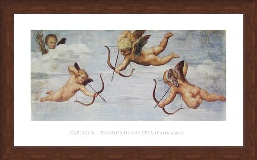 Framed Framed Trionfo Di Galetea - Raffaello Sanzio Raphael