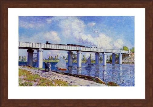 Framed Framed The Bridge at Argenteuil - Claude Monet