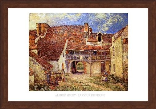 Framed Framed The Farmyard - Alfred Sisley