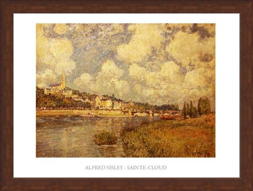 Framed Framed Saint Cloud - Alfred Sisley