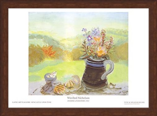 Framed Framed Evening at Bootheby, 1953 - Winifred Nicholson