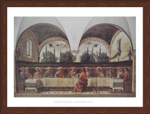 Framed Framed The Last Supper - Domenico Ghirlandaio