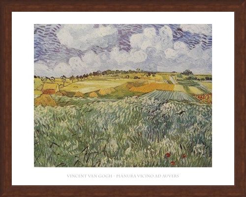 Framed Framed Plains Near Auvers - Vincent Van Gogh