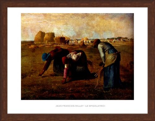 Framed Framed The Gleaners - Jean Francois Millet