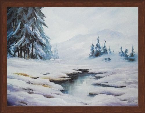 Framed Framed Winter in Comelico - B Gionola