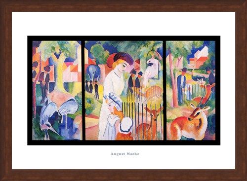 Framed Framed Zoological Garden 1912 - August Macke