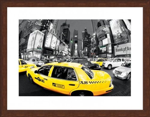 Framed Framed Rush Hour in Times Square - New York City