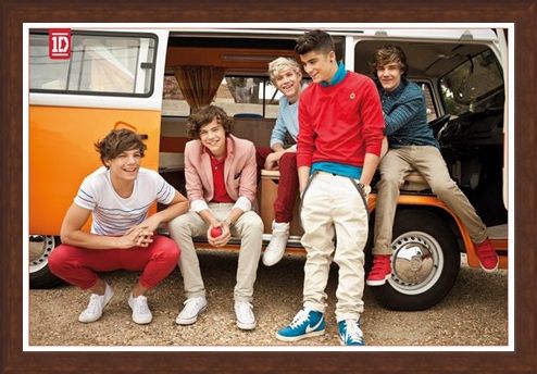 Framed Framed Camper Van Boys - One Direction