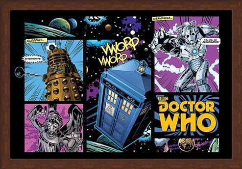 Framed Framed Comicbook Style - Doctor Who