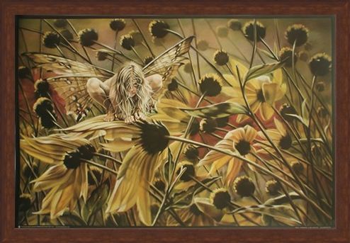 Framed Framed Chameleon Fairy - Sheila Wolk